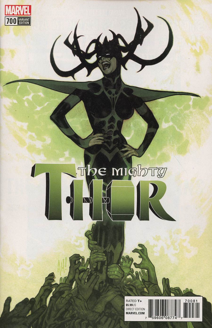 Mighty Thor Vol 2 #700 Cover J Incentive Adam Hughes Variant Cover (Marvel Legacy Tie-In)