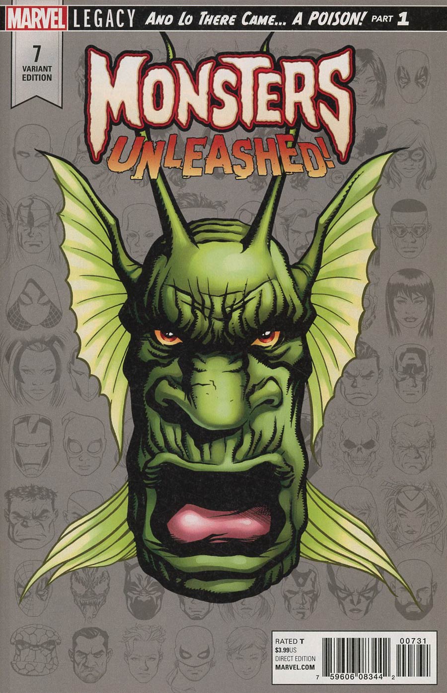 Monsters Unleashed Vol 2 #7 Cover C Incentive Mike McKone Legacy Headshot Variant Cover (Marvel Legacy Tie-In)