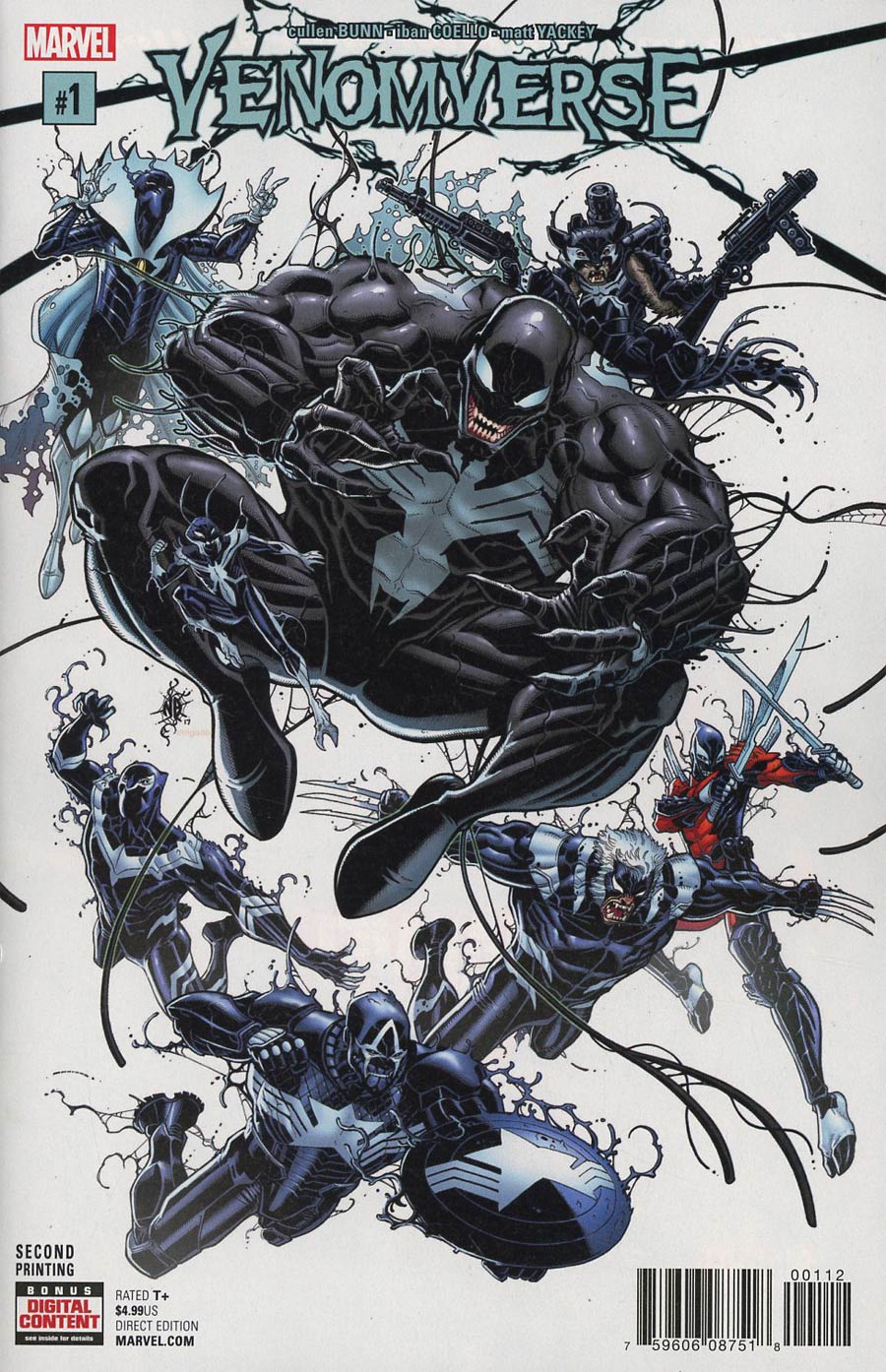 Venomverse #1 Cover K 2nd Ptg Variant Nick Bradshaw Cover