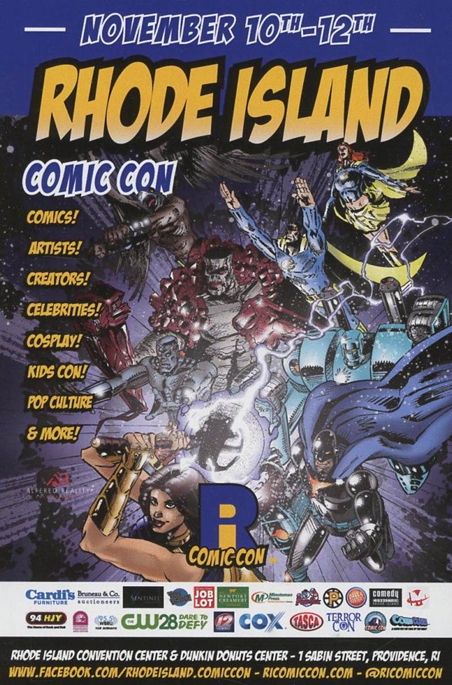 2017 Rhode Island Comic Con Flyer