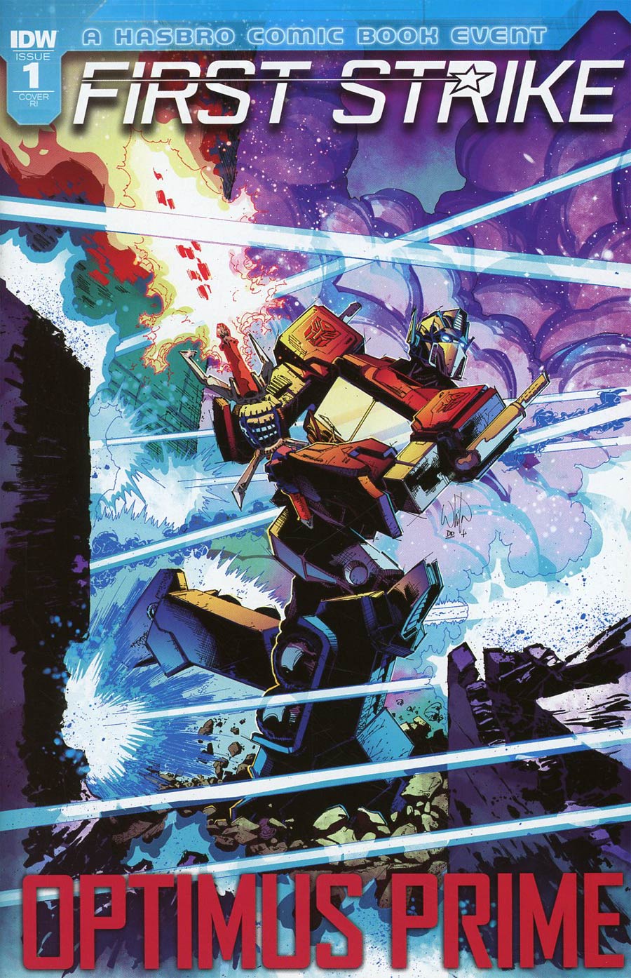 Optimus Prime First Strike #1 Cover C Incentive Nick Bradshaw Variant Cover