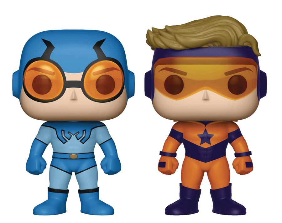 POP Heroes Booster Gold & Blue Beetle Previews Exclusive 2-Pack Vinyl Figure Regular Version