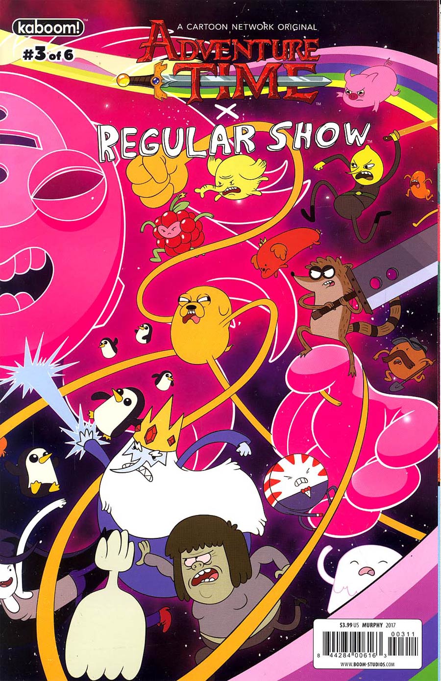 Adventure Time Regular Show #3 Cover B Regular Phil Murphy Connecting Right Cover