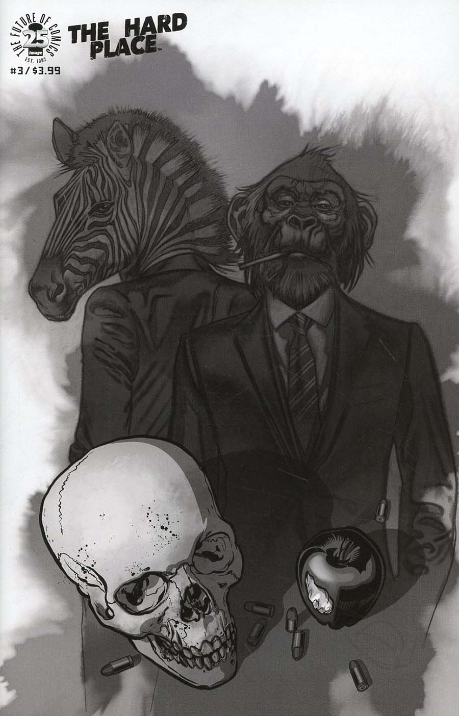 Hard Place #3 Cover C Incentive Brian Stelfreeze Black & White Cover