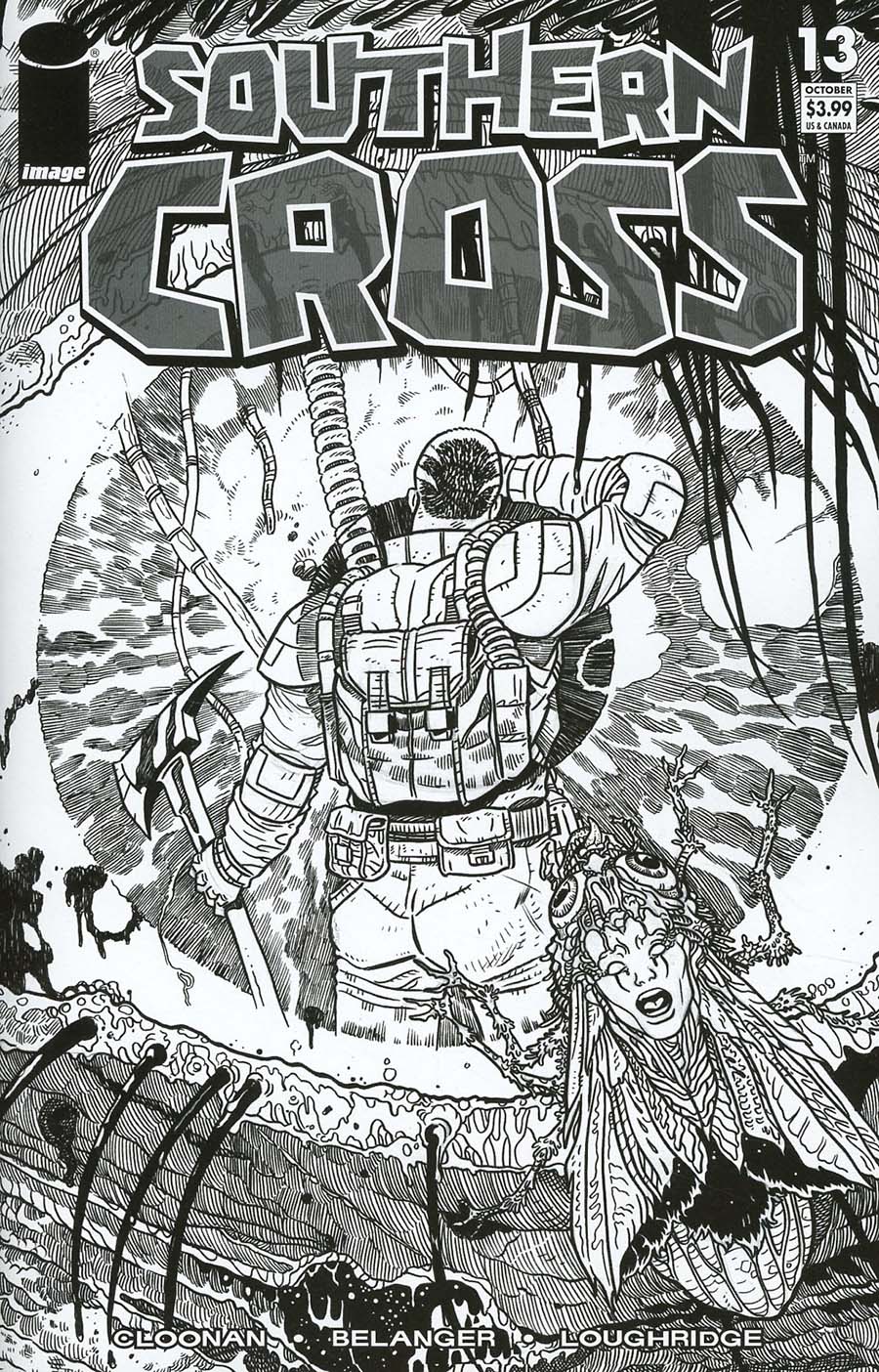 Southern Cross #13 Cover C Variant Becky Cloonan Walking Dead 9 Tribute Black & White Cover