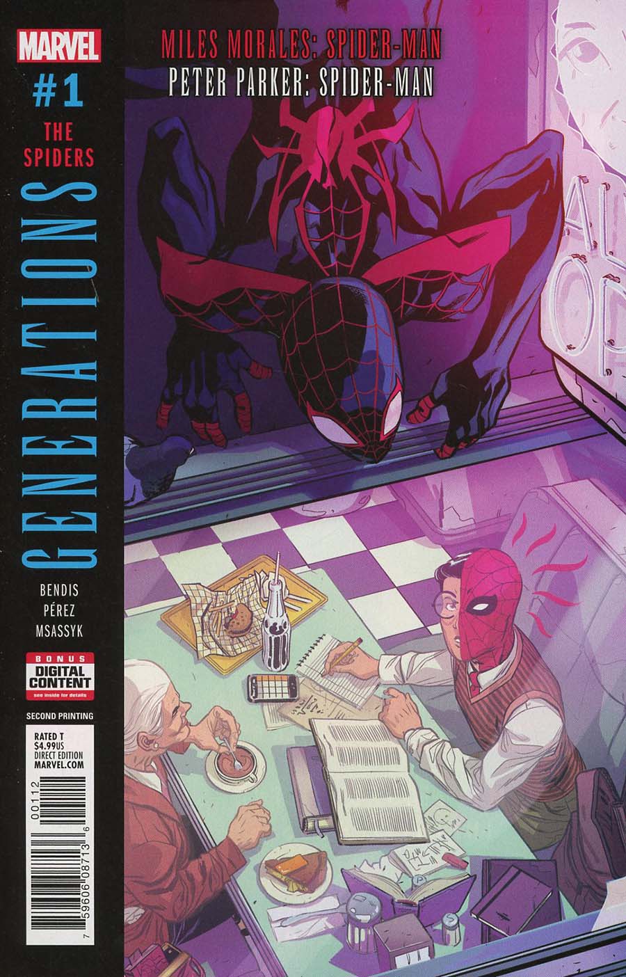 Generations Miles Morales Spider-Man & Peter Parker Spider-Man #1 Cover D 2nd Ptg Variant Ramon Perez Cover