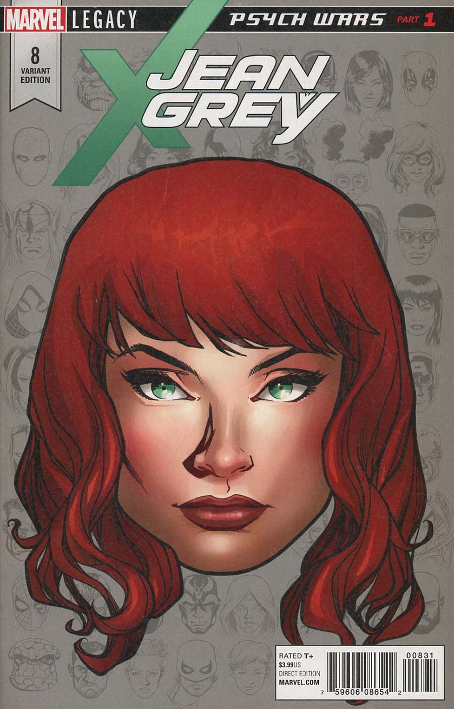 Jean Grey #8 Cover C Incentive Mike McKone Legacy Headshot Variant Cover (Marvel Legacy Tie-In)