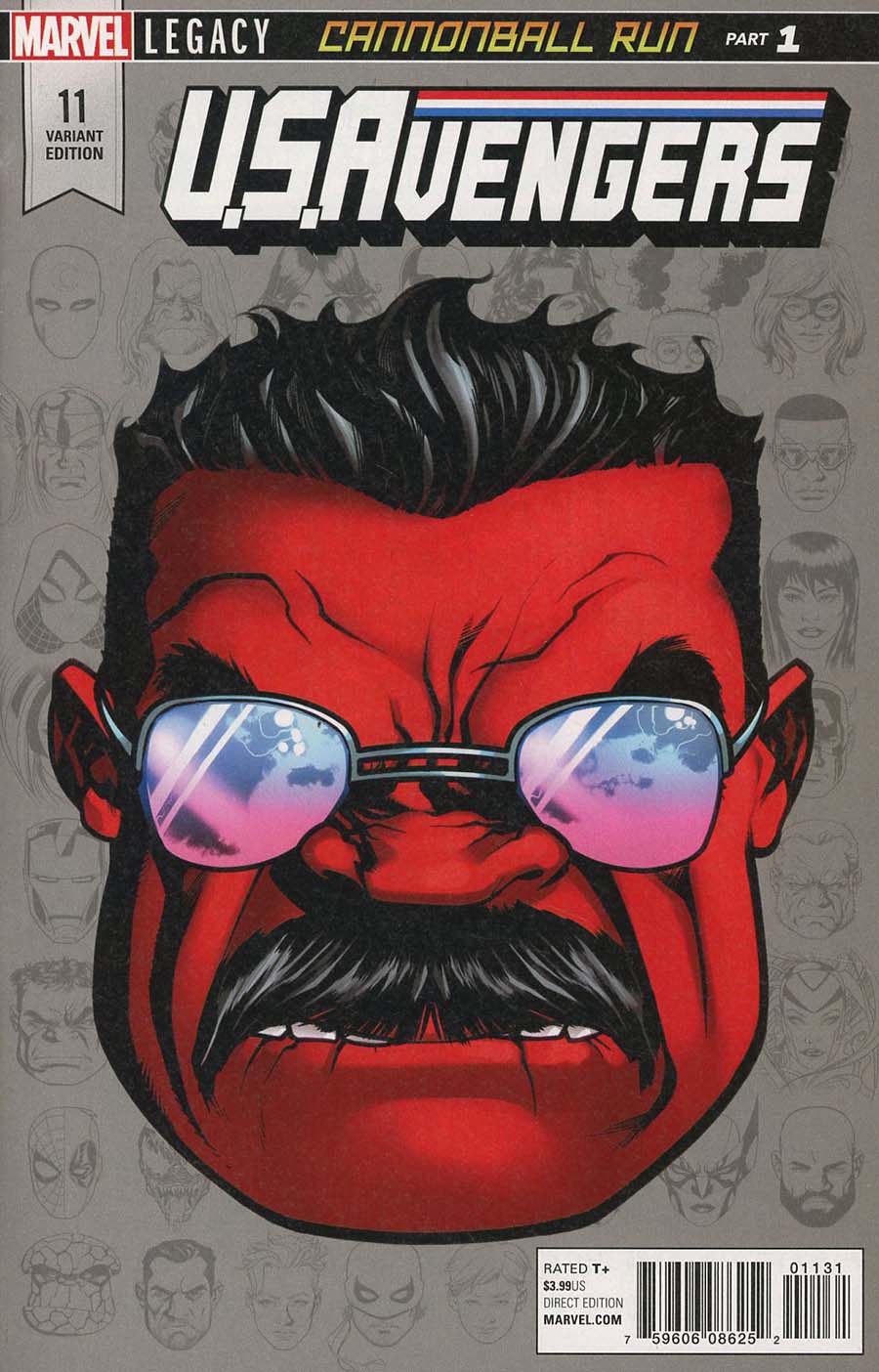 U.S.Avengers #11 Cover C Incentive Mike McKone Legacy Headshot Variant Cover (Marvel Legacy Tie-In)