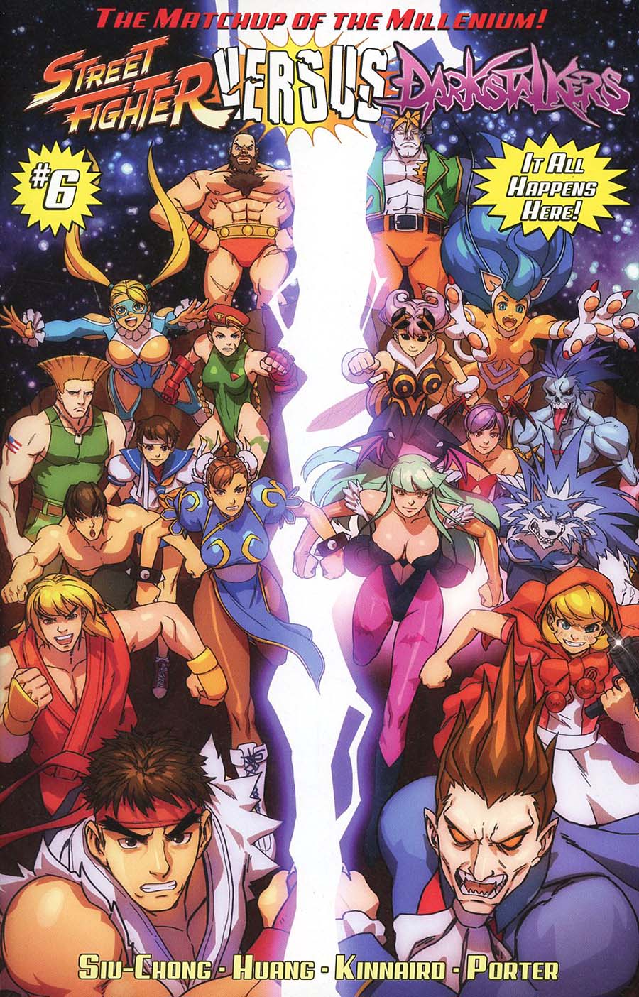 Street Fighter vs Darkstalkers #6 Cover C Incentive Rob Porter Homage Variant Cover