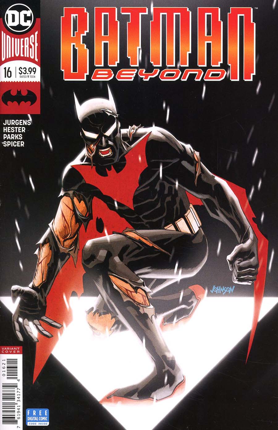 Batman Beyond Vol 6 #16 Cover B Variant Dave Johnson Cover