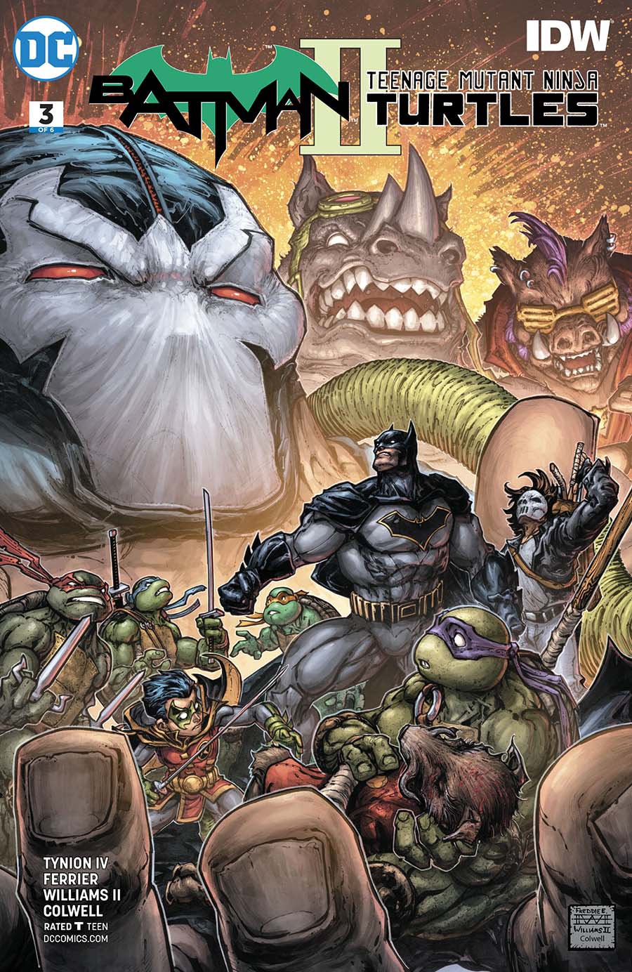 Batman Teenage Mutant Ninja Turtles II #3 Cover A Regular Freddie E Williams II Cover