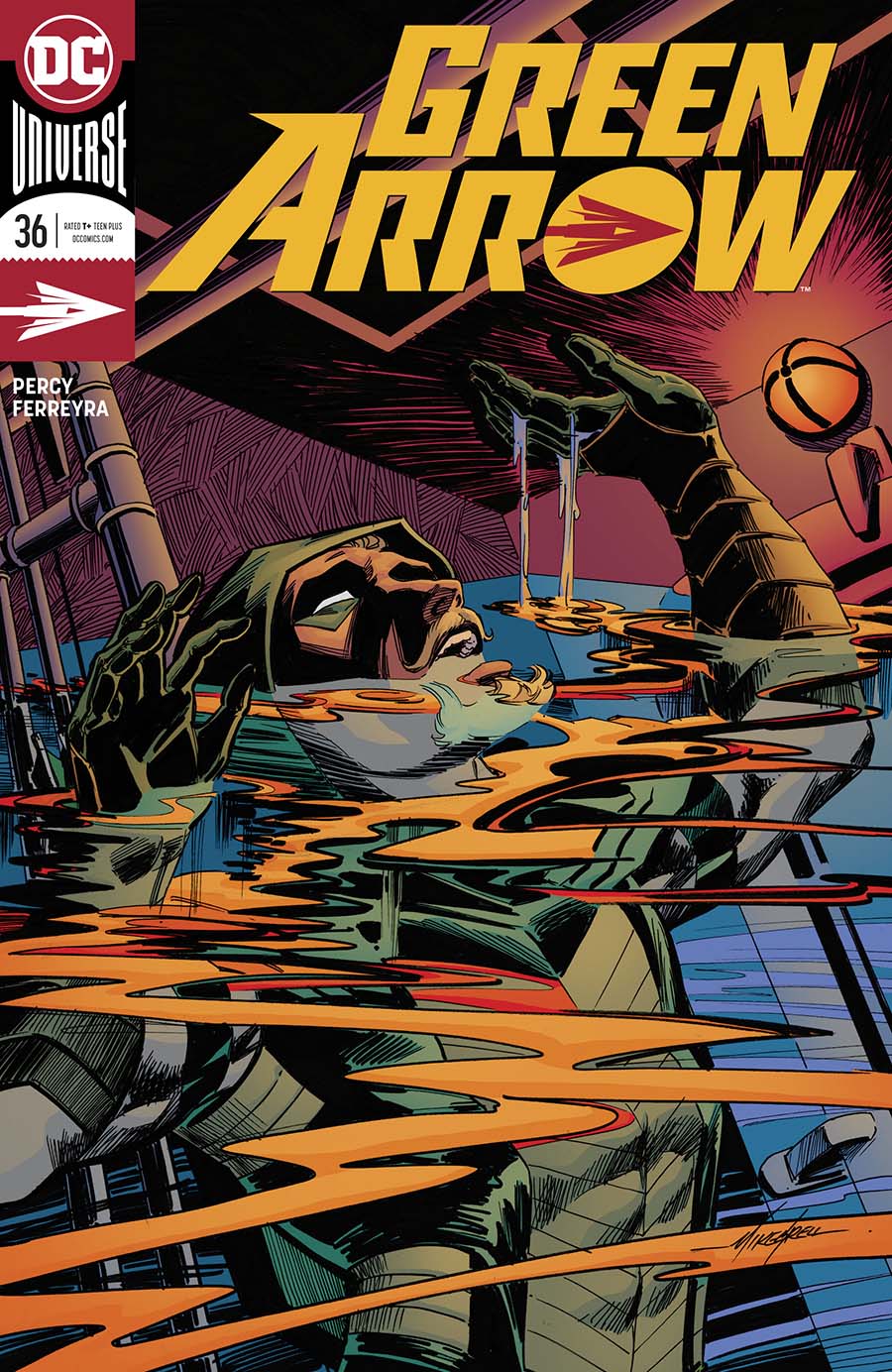 Green Arrow Vol 7 #36 Cover B Variant Mike Grell Cover