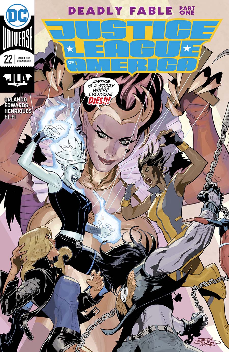 Justice League Of America Vol 5 #22 Cover A Regular Terry Dodson & Rachel Dodson Cover