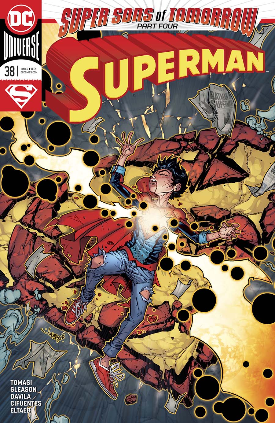 Superman Vol 5 #38 Cover B Variant Jonboy Meyers Cover (Super Sons Of Tomorrow Part 4)