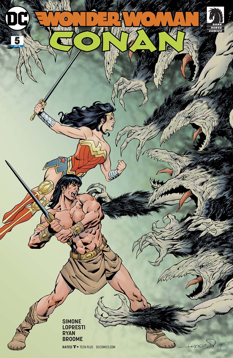 Wonder Woman Conan #5 Cover A Regular Aaron Lopresti Cover