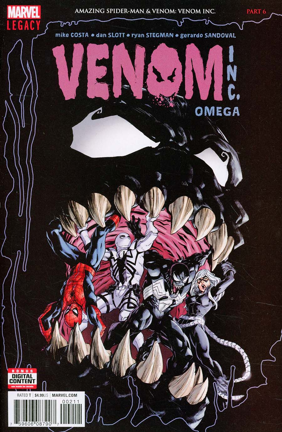 Amazing Spider-Man Venom Venom Inc Omega #1 Cover A Regular Ryan Stegman Cover (Venom Inc Part 6)(Marvel Legacy Tie-In)