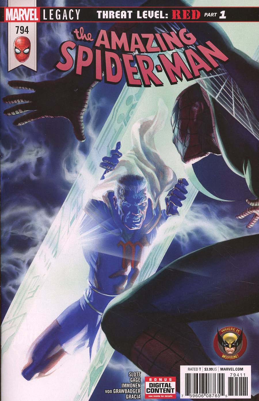 Amazing Spider-Man Vol 4 #794 Cover A 1st Ptg Regular Alex Ross Cover (Marvel Legacy Tie-In)