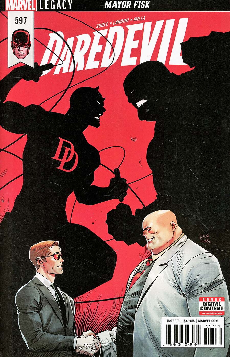 Daredevil Vol 5 #597 Cover A Regular Dan Mora Cover (Marvel Legacy Tie-In)