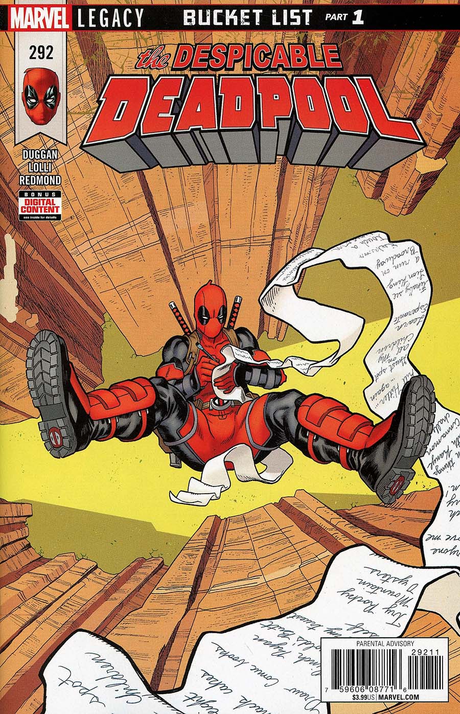 Despicable Deadpool #292 Cover A Regular Mike Hawthorne Cover (Marvel Legacy Tie-In)