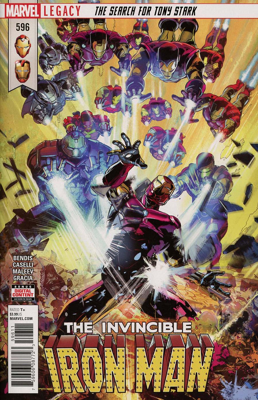 Invincible Iron Man Vol 3 #596 Cover A Regular Mike Deodato Jr Cover (Marvel Legacy Tie-In)