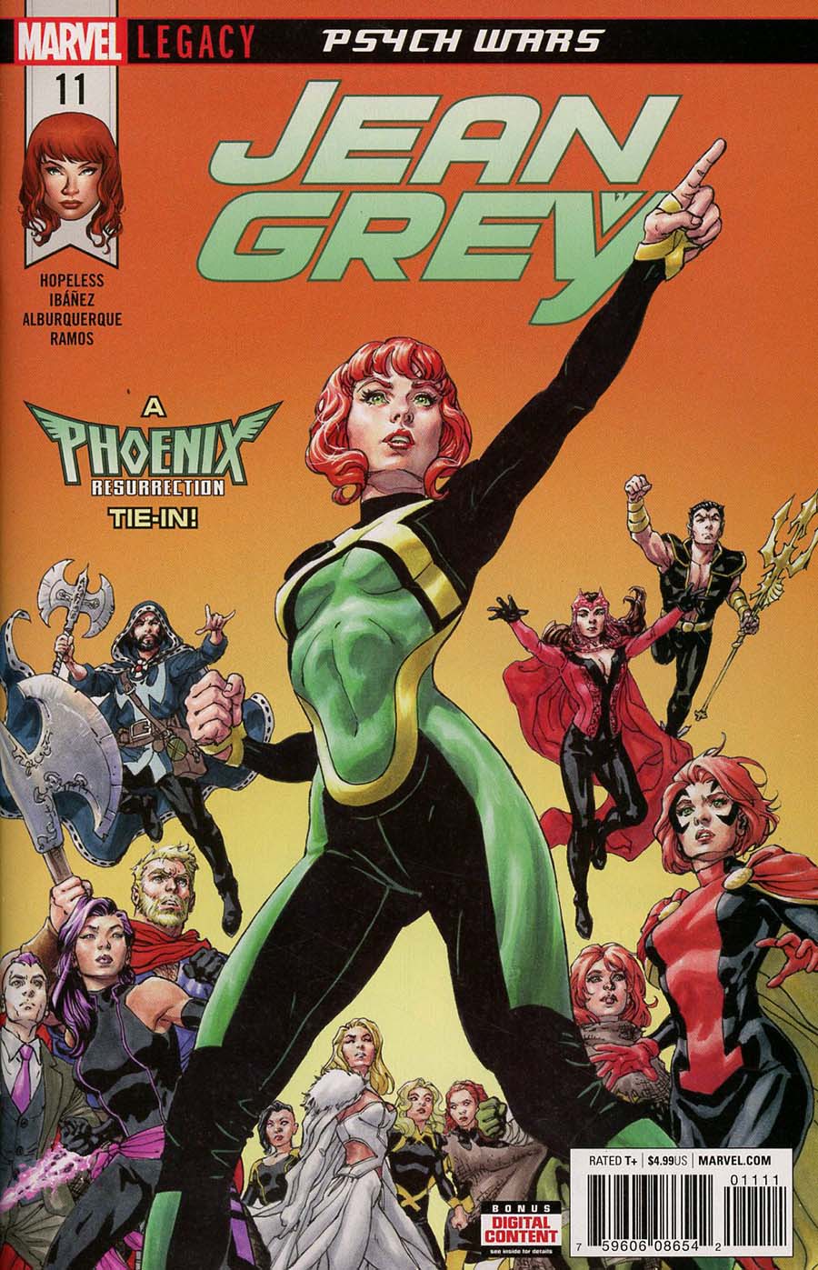 Jean Grey #11 Cover A Regular David Yardin Cover (Phoenix Resurrection Return Of (Adult) Jean Grey Tie-In)(Marvel Legacy Tie-In)