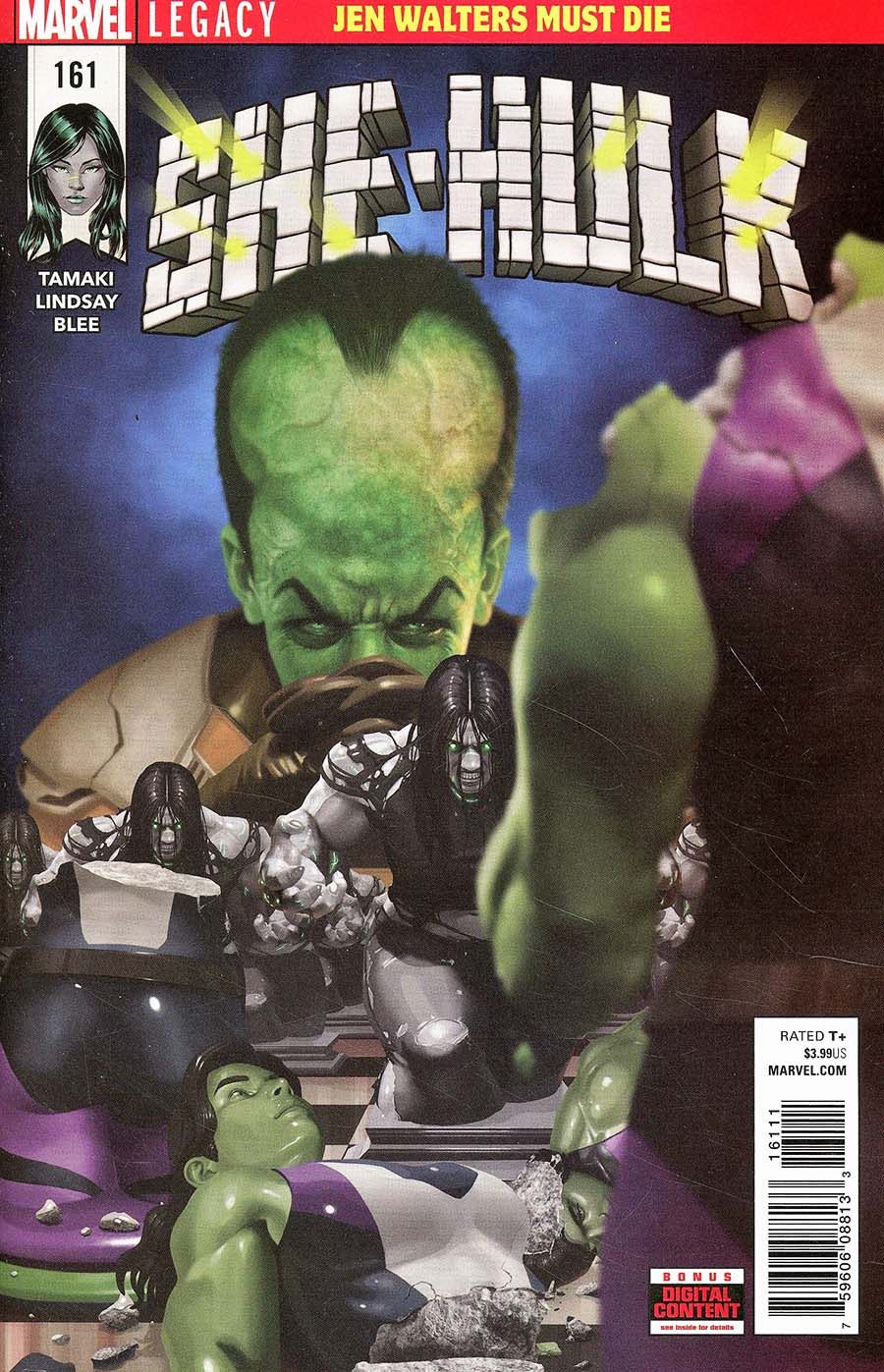 She-Hulk Vol 3 #161 Cover A Regular Rahzzah Cover (Marvel Legacy Tie-In)