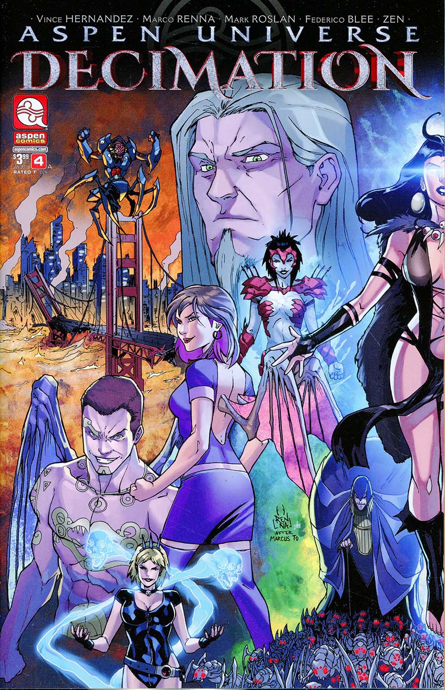 Aspen Universe Decimation #4 Cover A Regular Marco Renna Cover