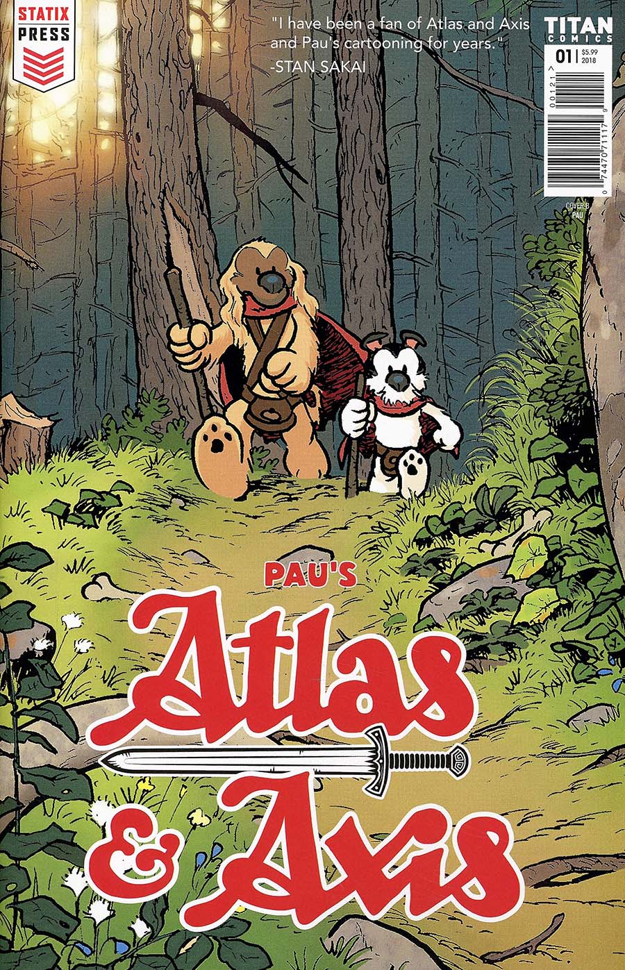Atlas & Axis #1 Cover B Variant Pau Cover