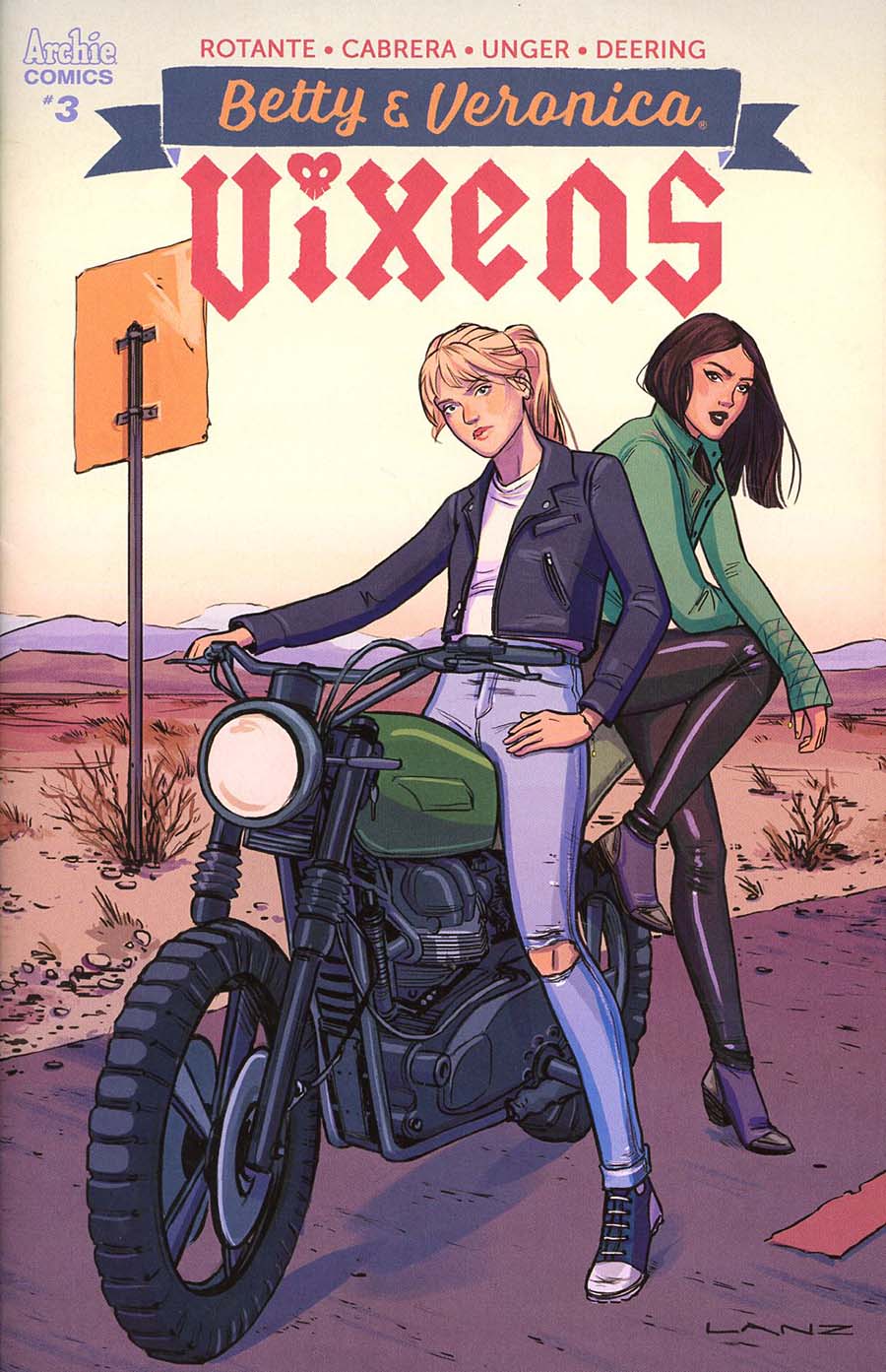 Betty & Veronica Vixens #3 Cover B Variant Sandra Lanz Cover