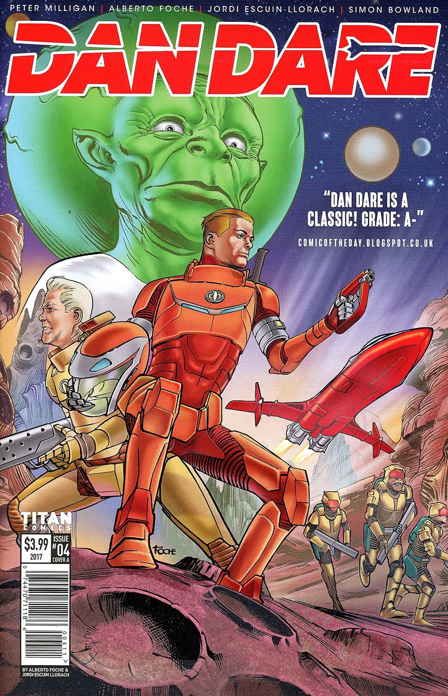 Dan Dare Vol 2 #4 Cover A Regular Alberto Fouche Cover