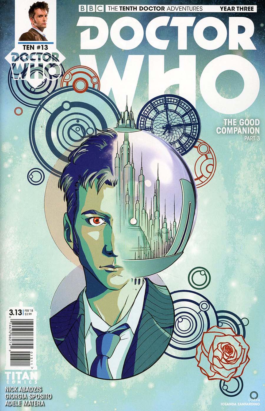 Doctor Who 10th Doctor Year Three #13 Cover A Regular Iolanda Zanfardino Cover