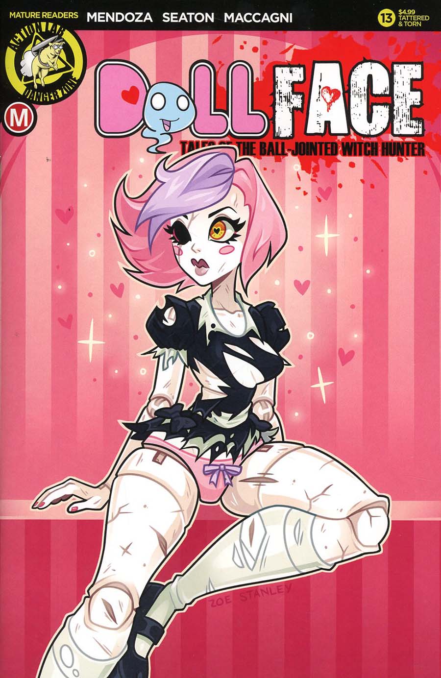 Dollface #13 Cover D Variant Danielle Gransaull Pin-Up Tattered & Torn Cover