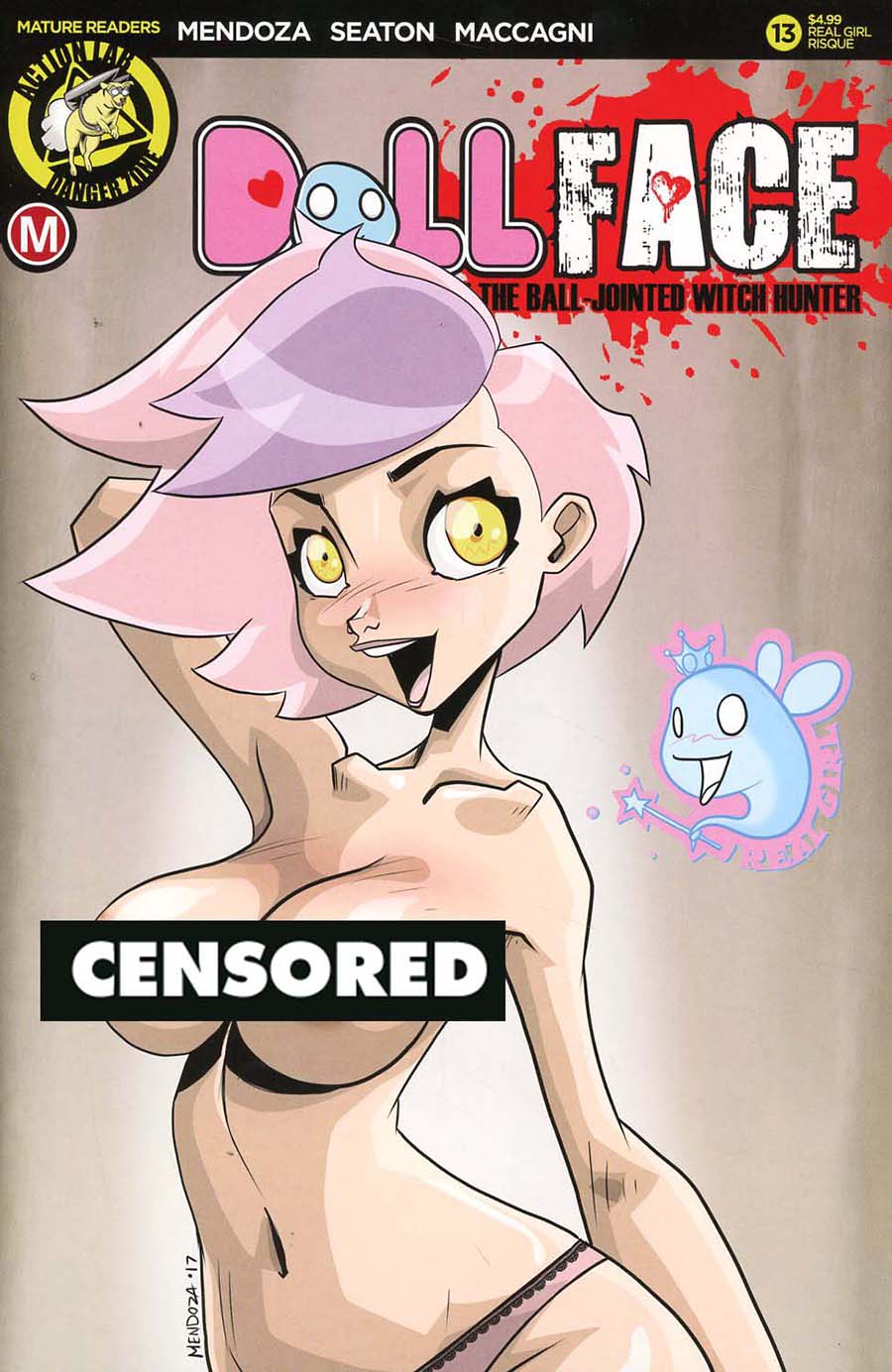 Dollface #13 Cover F Variant Dan Mendoza Real Girl Tattered & Torn Cover