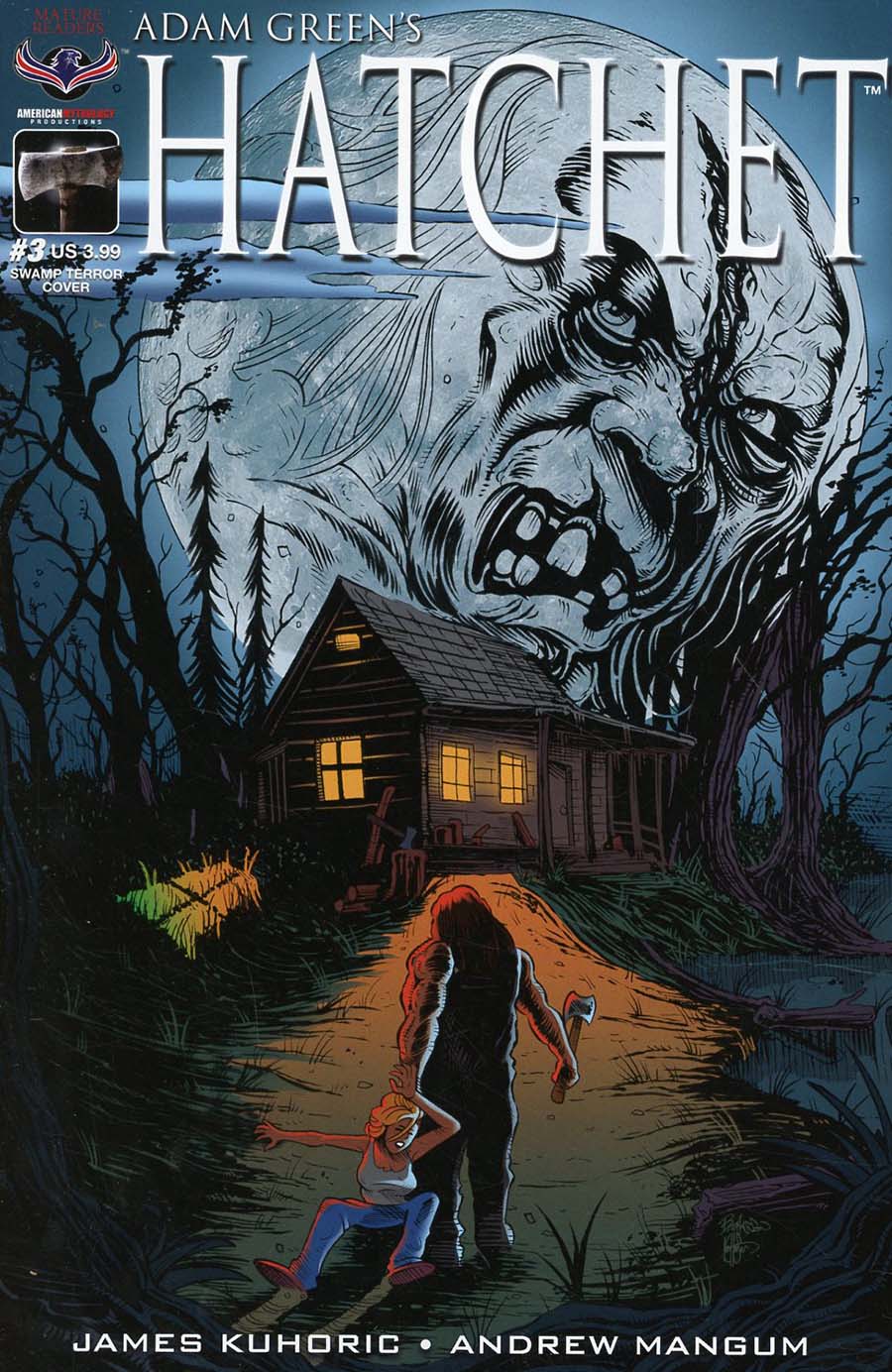 Adam Greens Hatchet #3 Cover B Variant Buz Hasson & Ken Haeser Swamp Terror Cover