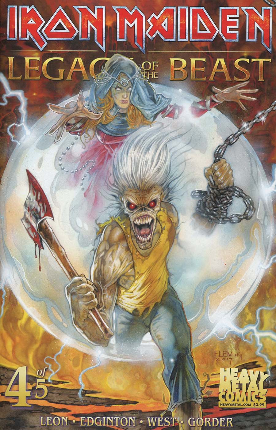 Iron Maiden Legacy Of The Beast #4 Cover A Regular Santi Casas Cover