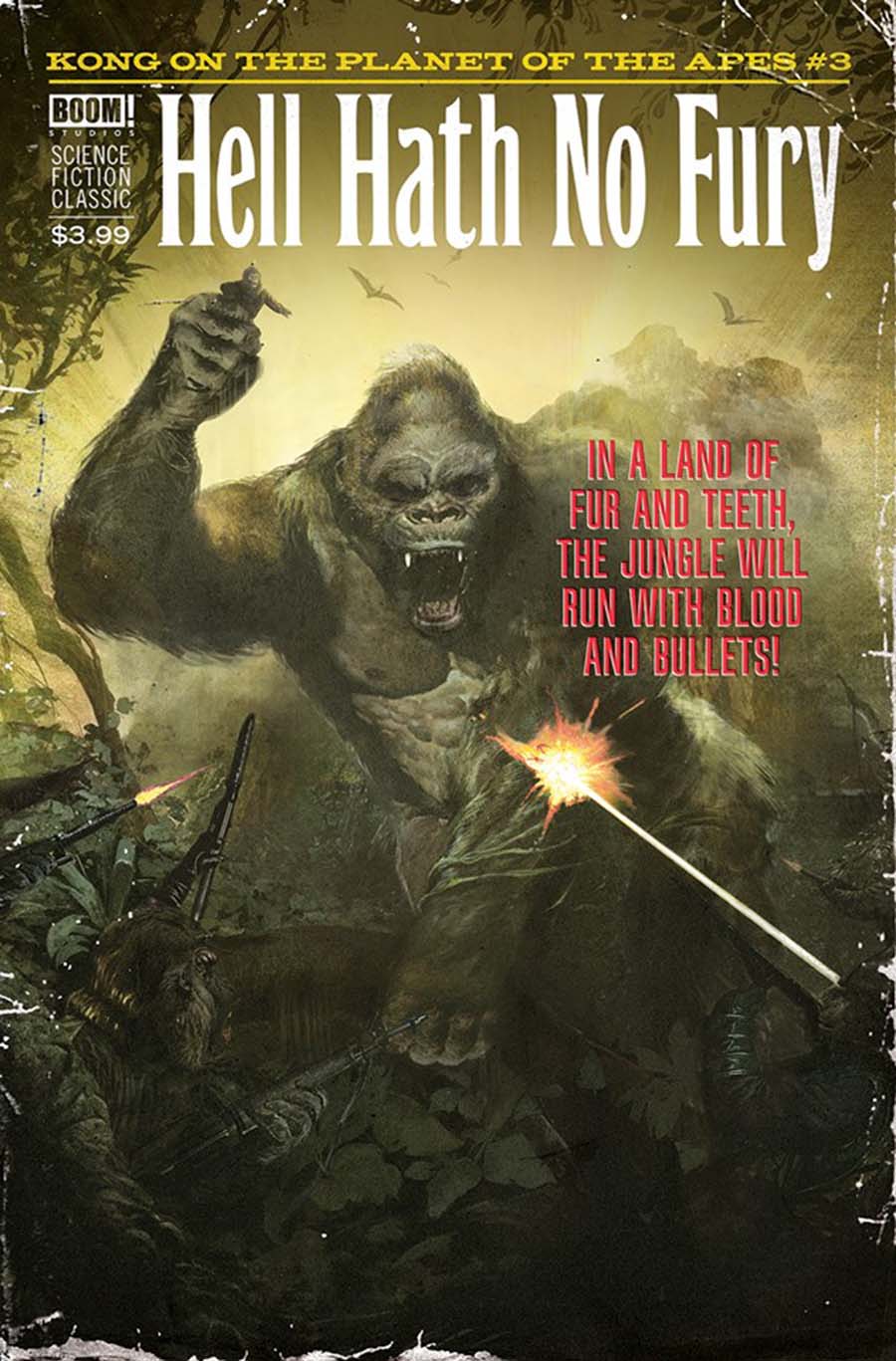 Kong On The Planet Of The Apes #3 Cover C Variant Fay Dalton Pulp Subscription Cover