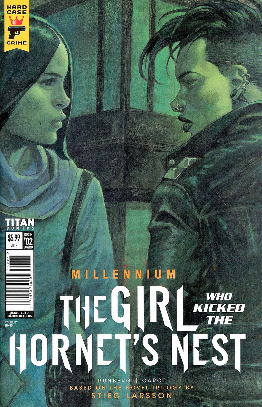 Hard Case Crime Millennium Girl Who Kicked The Hornets Nest #2 Cover B Variant Homs Cover