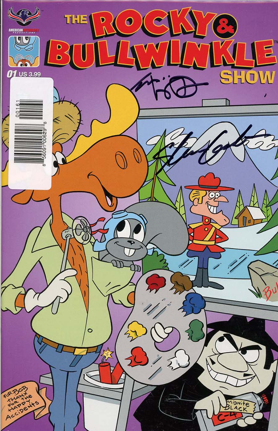 Rocky & Bullwinkle Show #1 Cover F Double Signed Edition