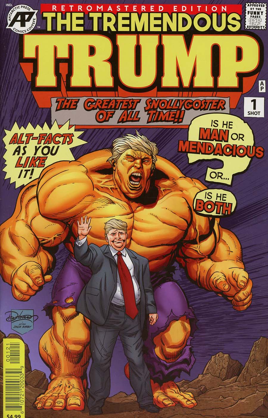 Tremendous Trump World War T One Shot Cover B Retromastered Edition