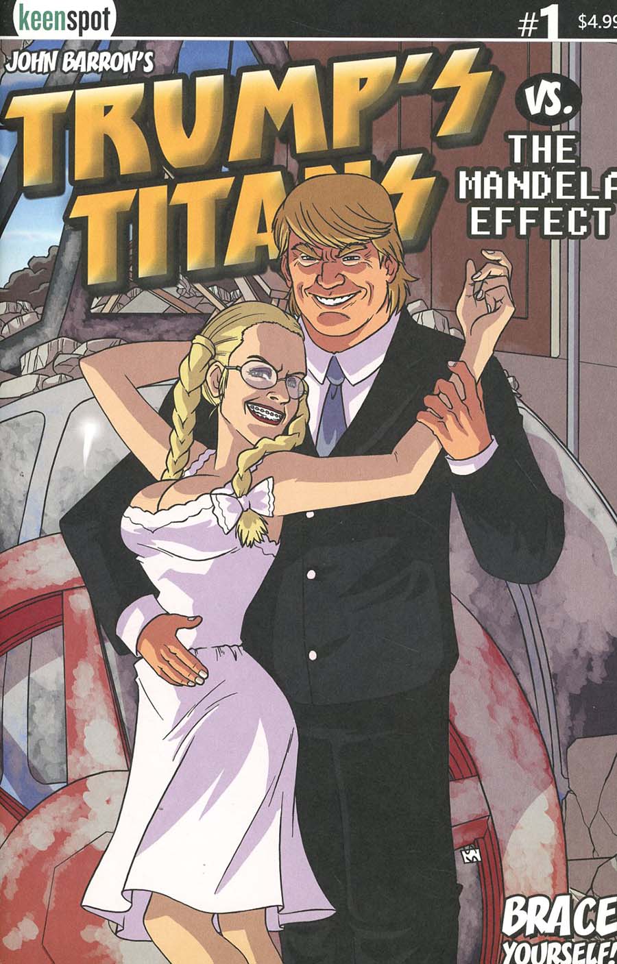 Trumps Titans vs The Mandela Effect #1 Cover B Variant Hello Dolly Cover