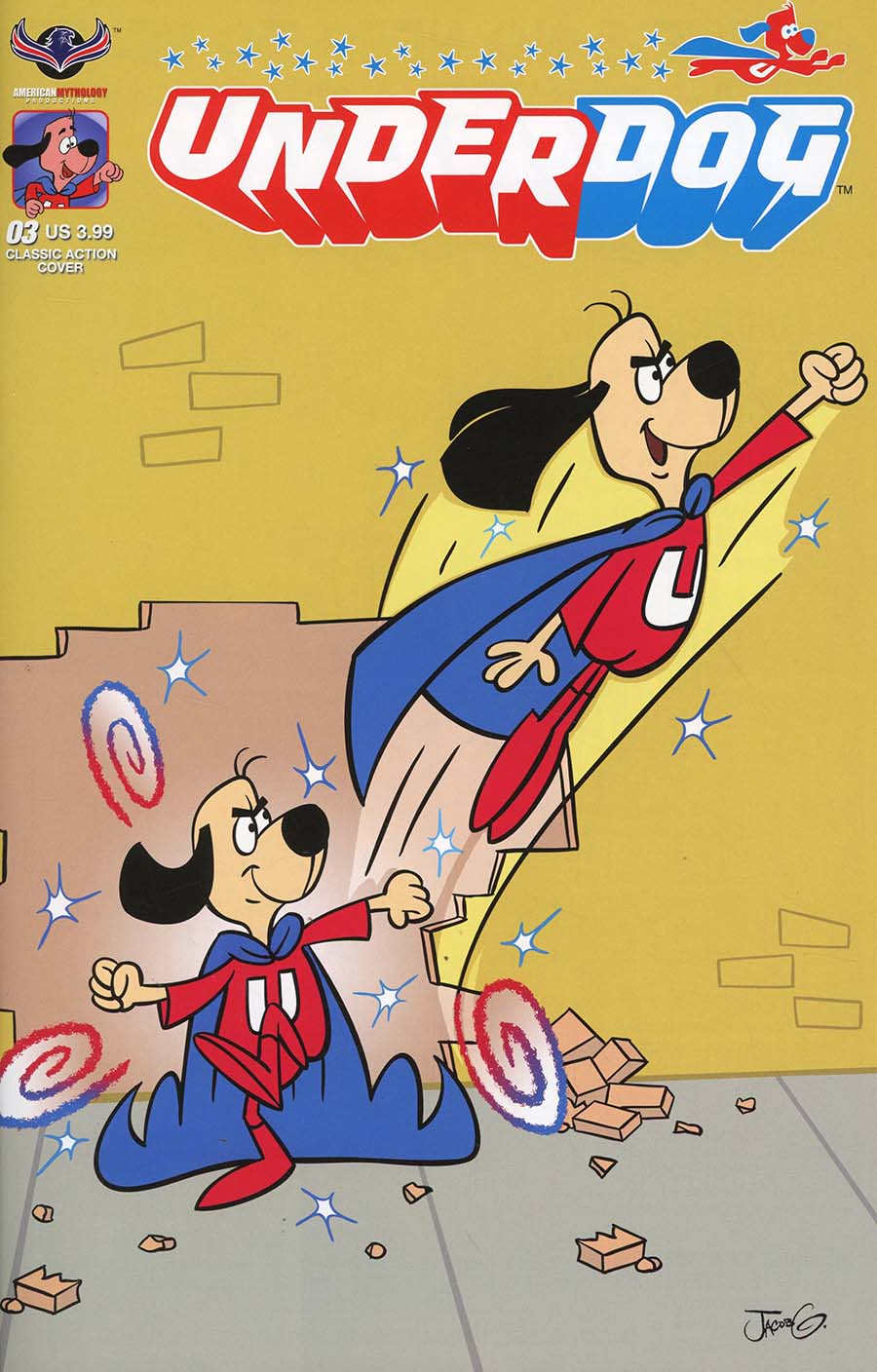 Underdog (American Mythology) #3 Cover B Variant Jacob Greenawalt Classic Action Cover