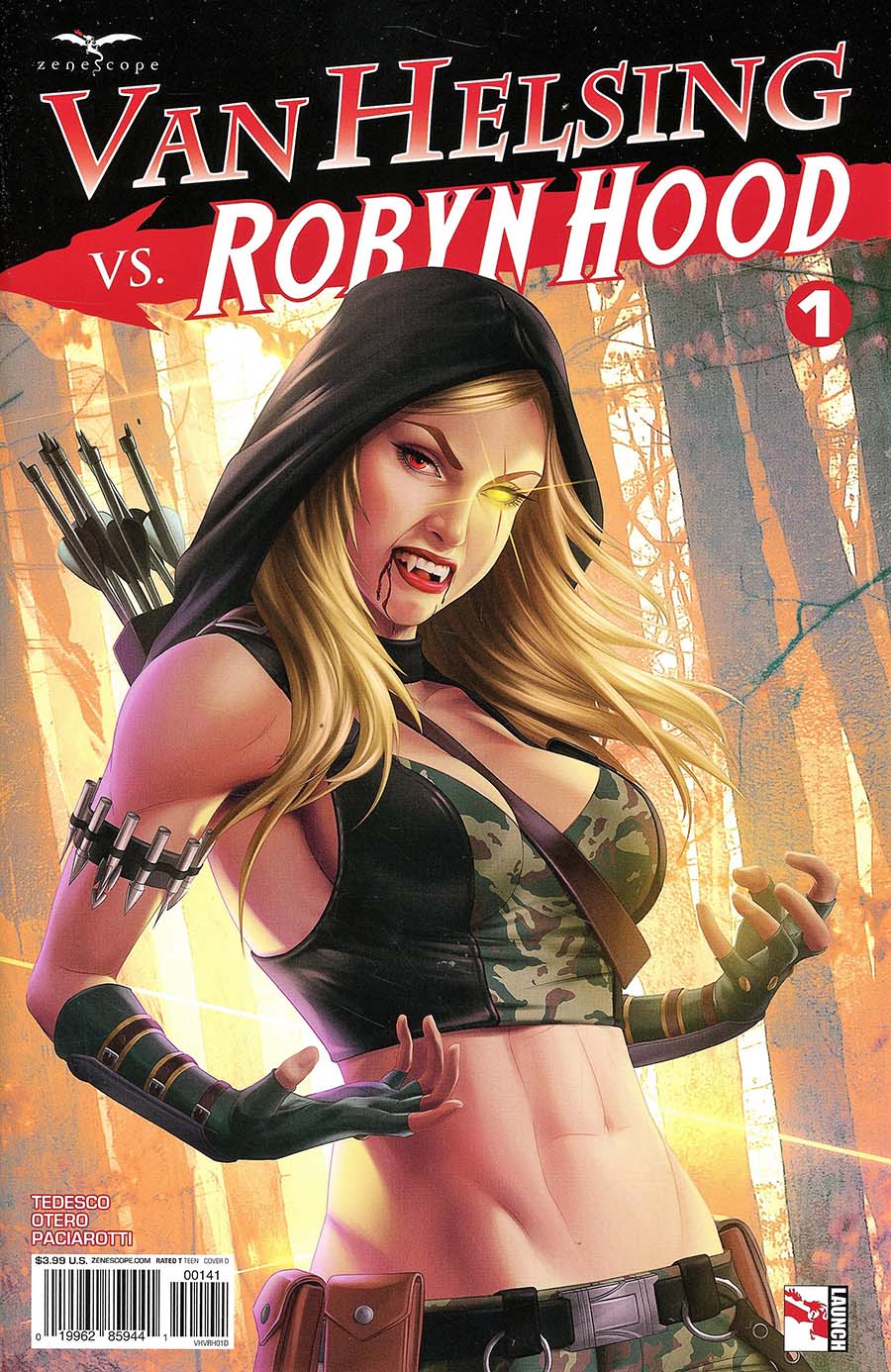 Grimm Fairy Tales Presents Van Helsing vs Robyn Hood #1 Cover D Meguro