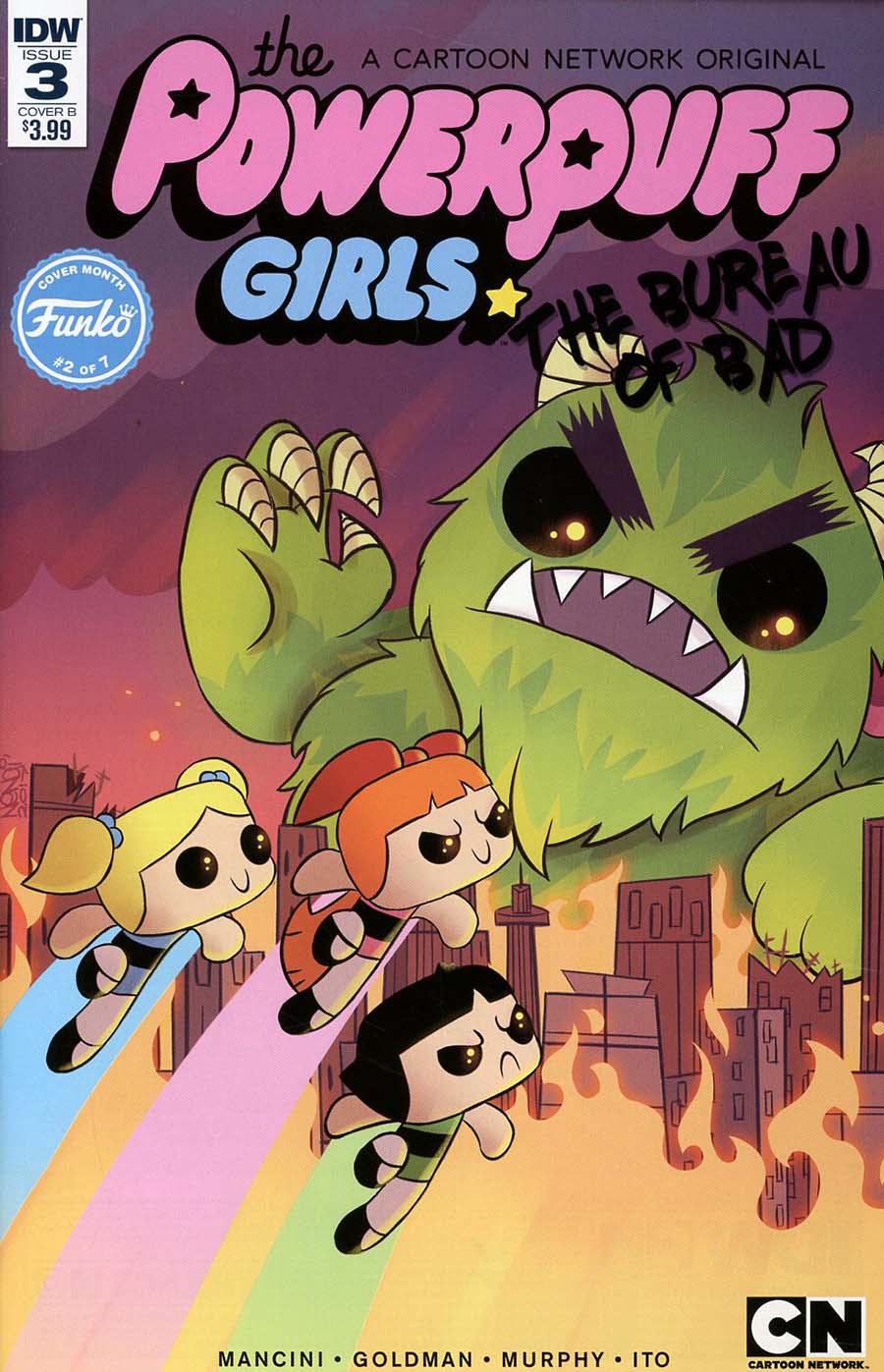 Powerpuff Girls Bureau Of Bad #3 Cover B Variant Nnenna Ijiomah Funko Cover