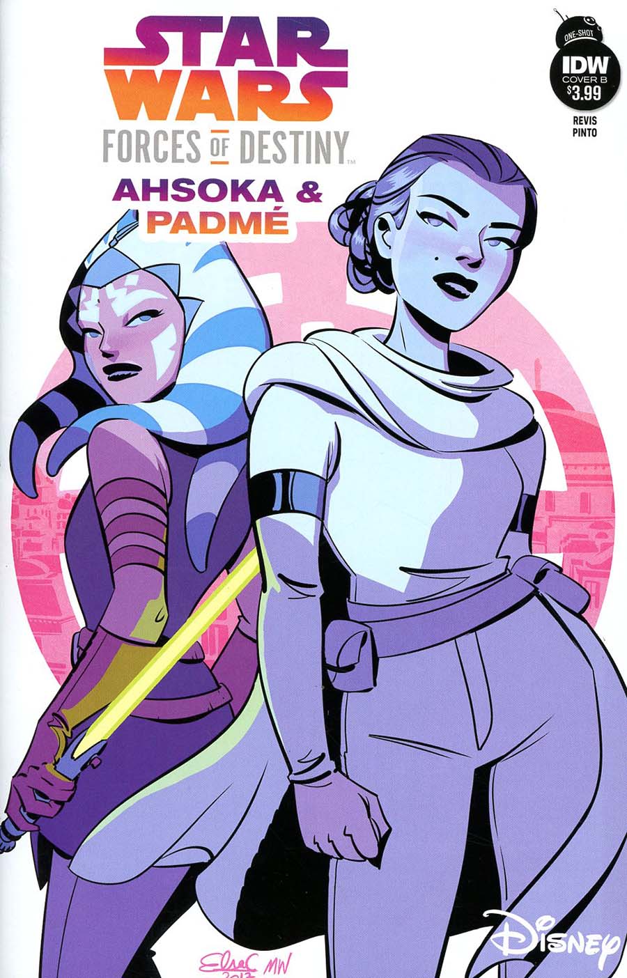 Star Wars Adventures Forces Of Destiny Ahsoka & Padme Cover B Variant Elsa Charretier Cover