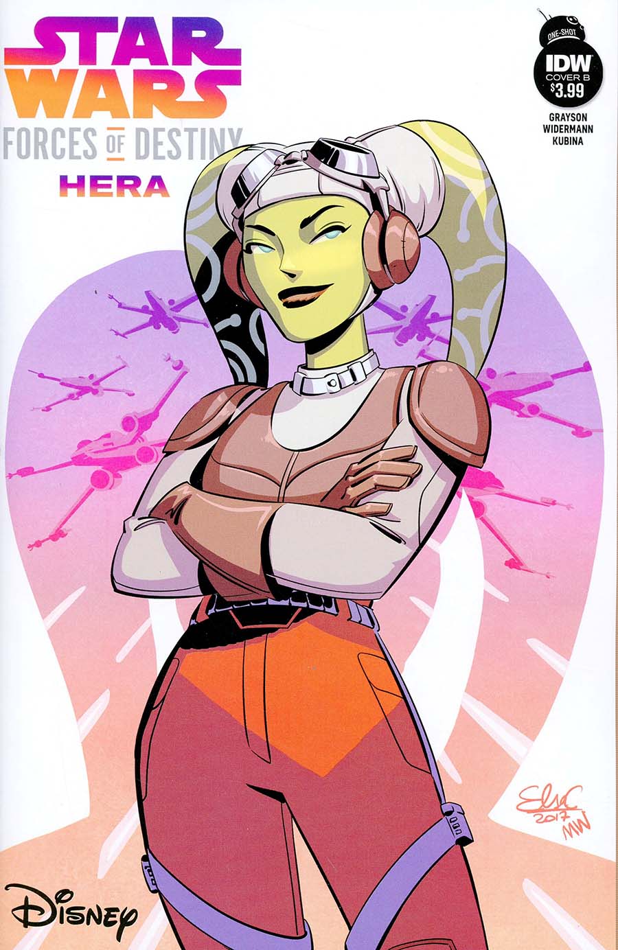 Star Wars Adventures Forces Of Destiny Hera Cover B Variant Elsa Charretier Cover