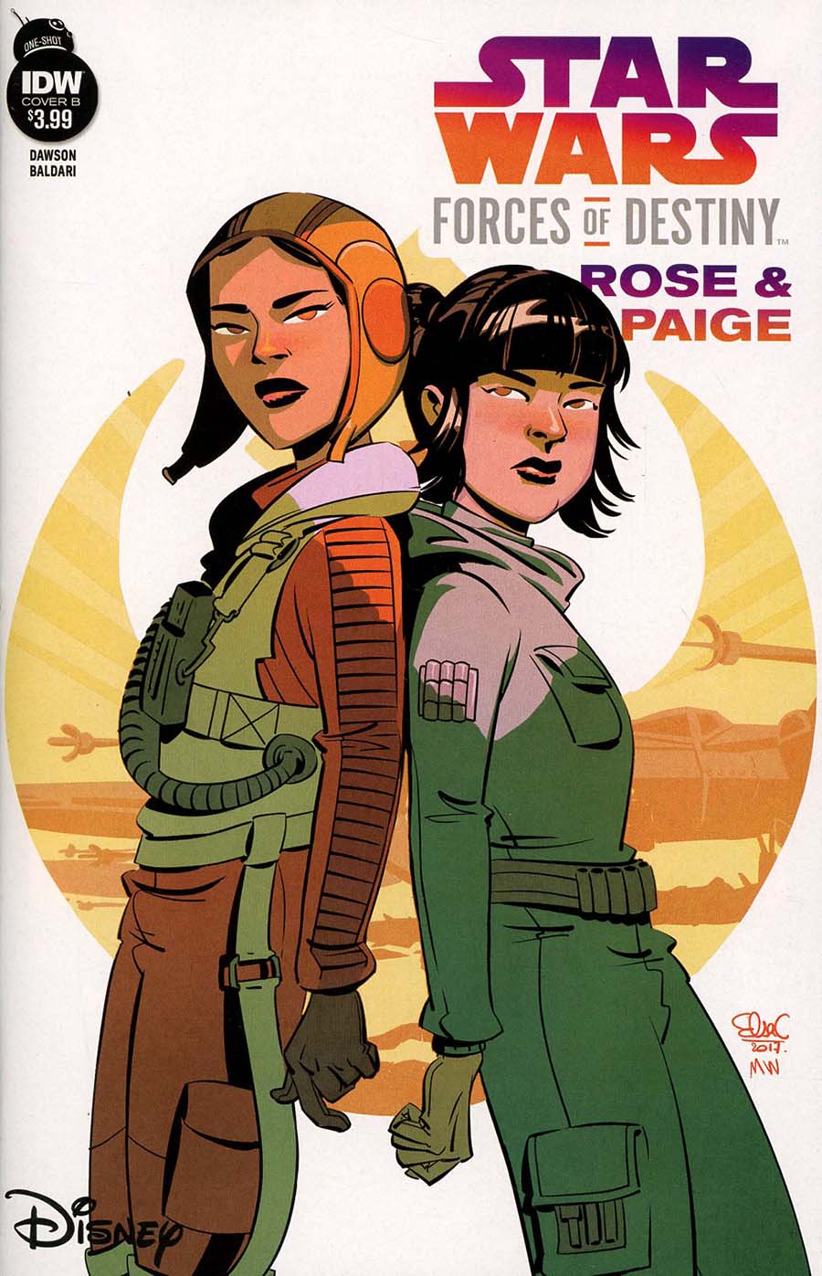 Star Wars Adventures Forces Of Destiny Rose & Paige Cover B Variant Elsa Charretier Cover