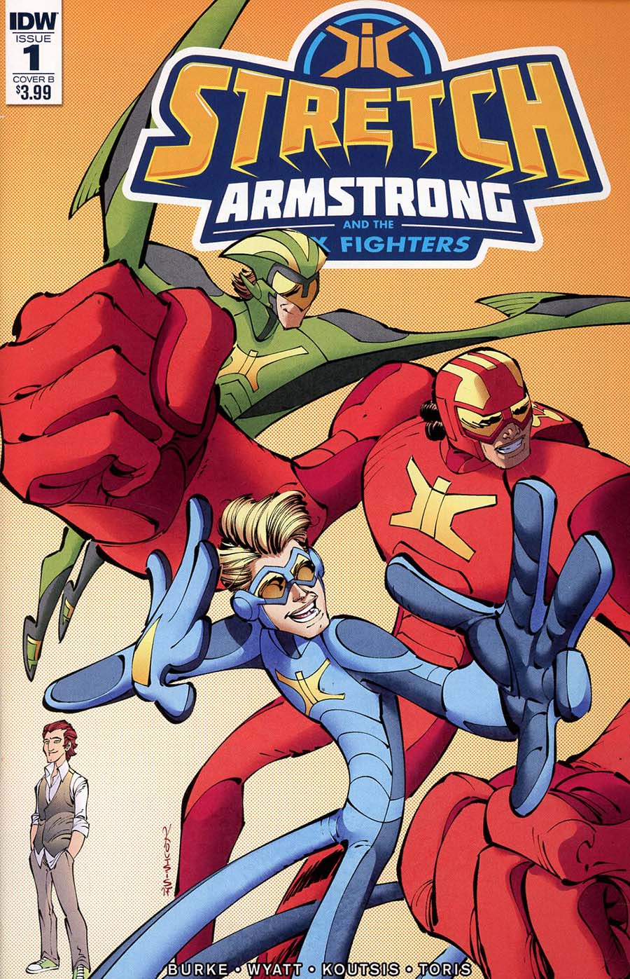 Stretch Armstrong And The Flex Fighters #1 Cover B Variant Nikos Koutsis Cover