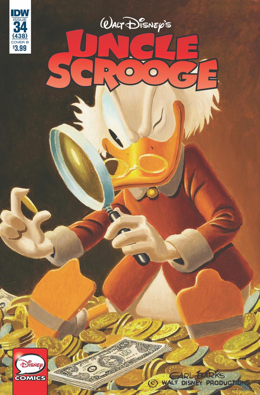 Uncle Scrooge Vol 2 #34 Cover B Variant Carl Barks Cover