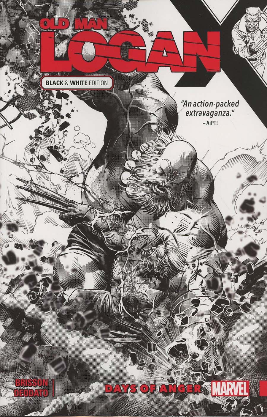 Wolverine Old Man Logan Vol 6 Days Of Anger TP Direct Market Black & White Edition