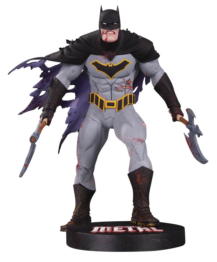 DC Comics Designer Series Metal Batman By Greg Capullo Statue